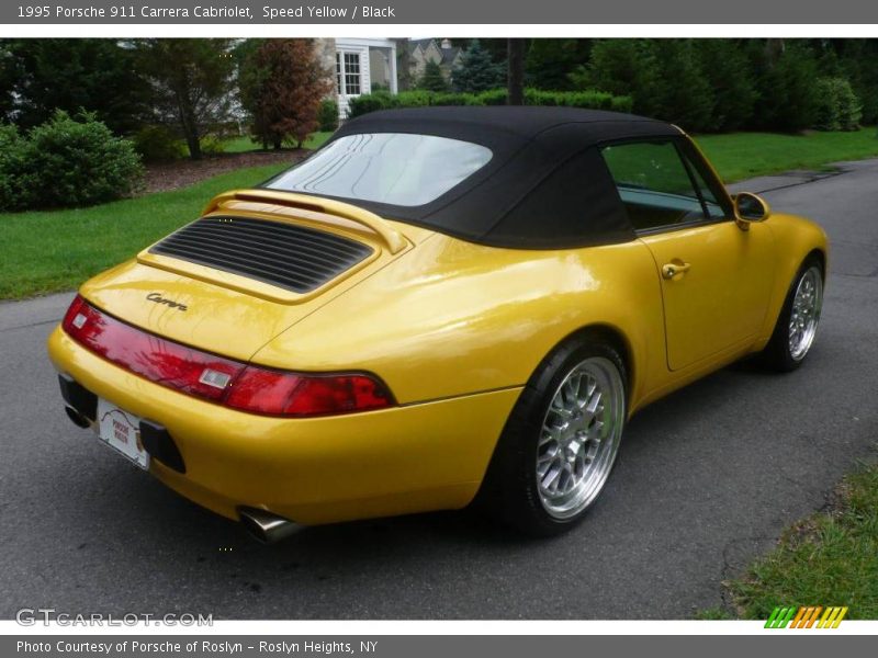 Speed Yellow / Black 1995 Porsche 911 Carrera Cabriolet