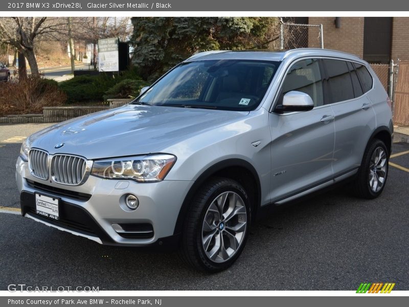 Glacier Silver Metallic / Black 2017 BMW X3 xDrive28i
