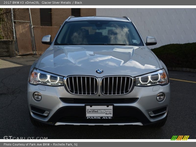 Glacier Silver Metallic / Black 2017 BMW X3 xDrive28i
