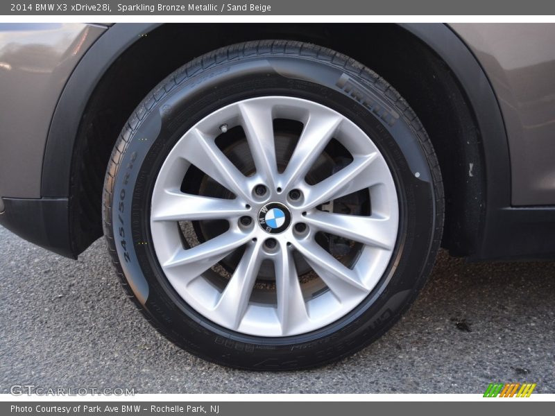 Sparkling Bronze Metallic / Sand Beige 2014 BMW X3 xDrive28i