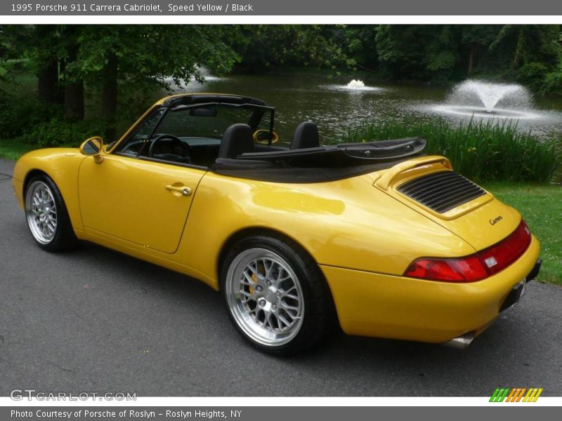 Speed Yellow / Black 1995 Porsche 911 Carrera Cabriolet