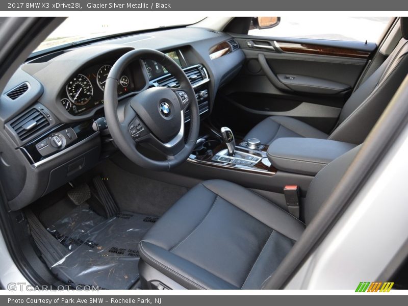 Glacier Silver Metallic / Black 2017 BMW X3 xDrive28i