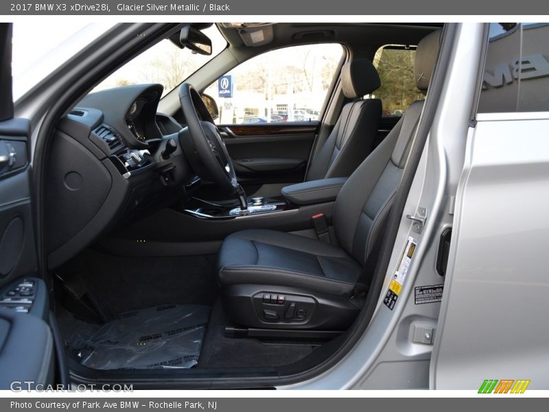 Glacier Silver Metallic / Black 2017 BMW X3 xDrive28i