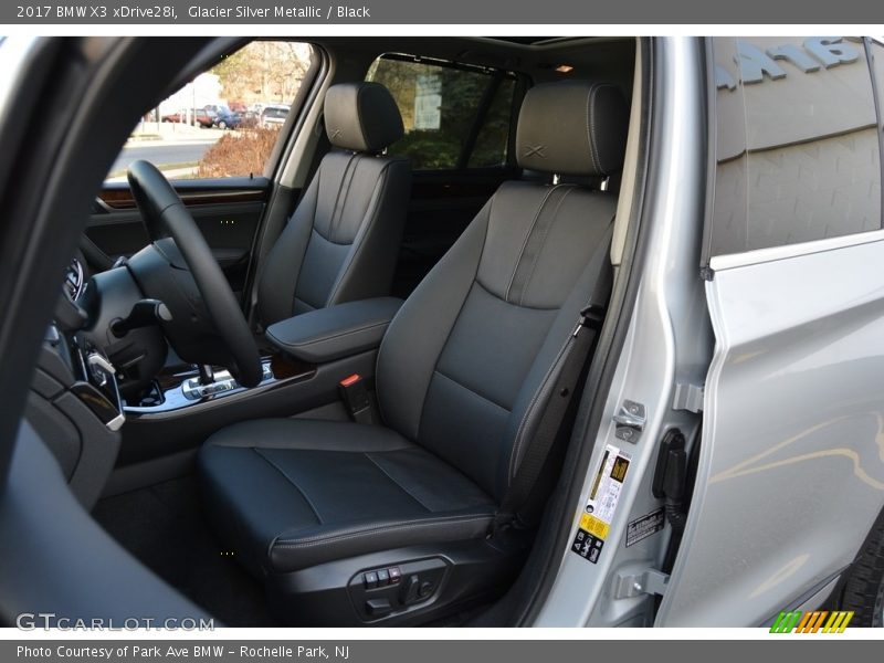 Glacier Silver Metallic / Black 2017 BMW X3 xDrive28i