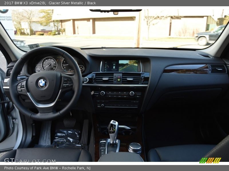 Glacier Silver Metallic / Black 2017 BMW X3 xDrive28i