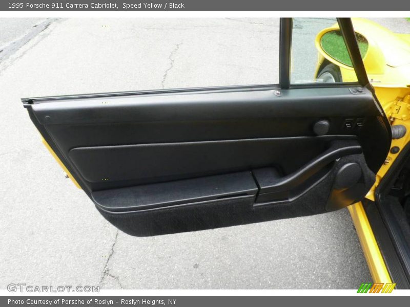 Speed Yellow / Black 1995 Porsche 911 Carrera Cabriolet
