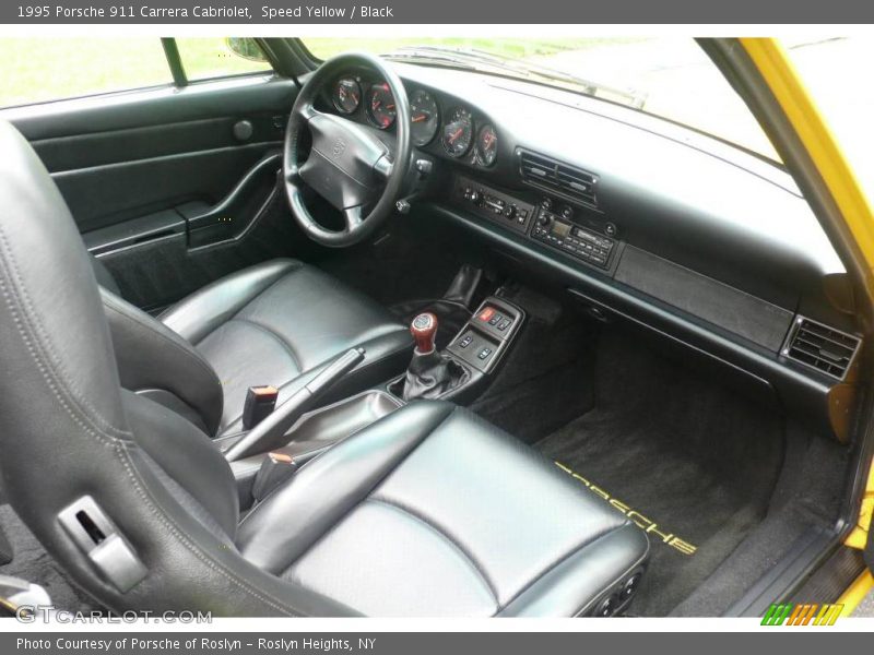 Speed Yellow / Black 1995 Porsche 911 Carrera Cabriolet