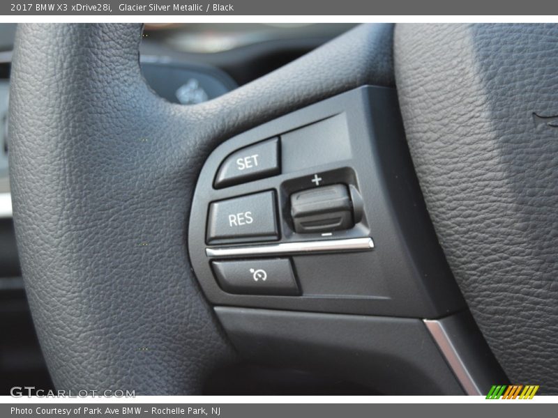 Glacier Silver Metallic / Black 2017 BMW X3 xDrive28i