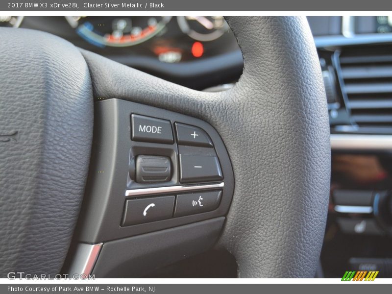 Glacier Silver Metallic / Black 2017 BMW X3 xDrive28i