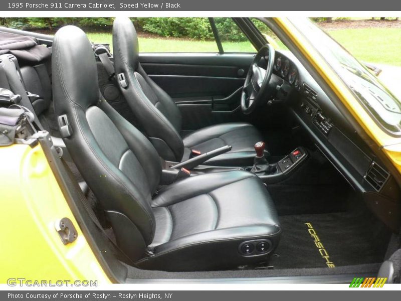 Speed Yellow / Black 1995 Porsche 911 Carrera Cabriolet