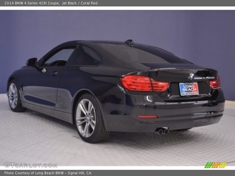 Jet Black / Coral Red 2014 BMW 4 Series 428i Coupe