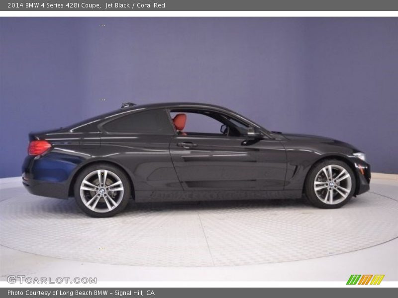 Jet Black / Coral Red 2014 BMW 4 Series 428i Coupe