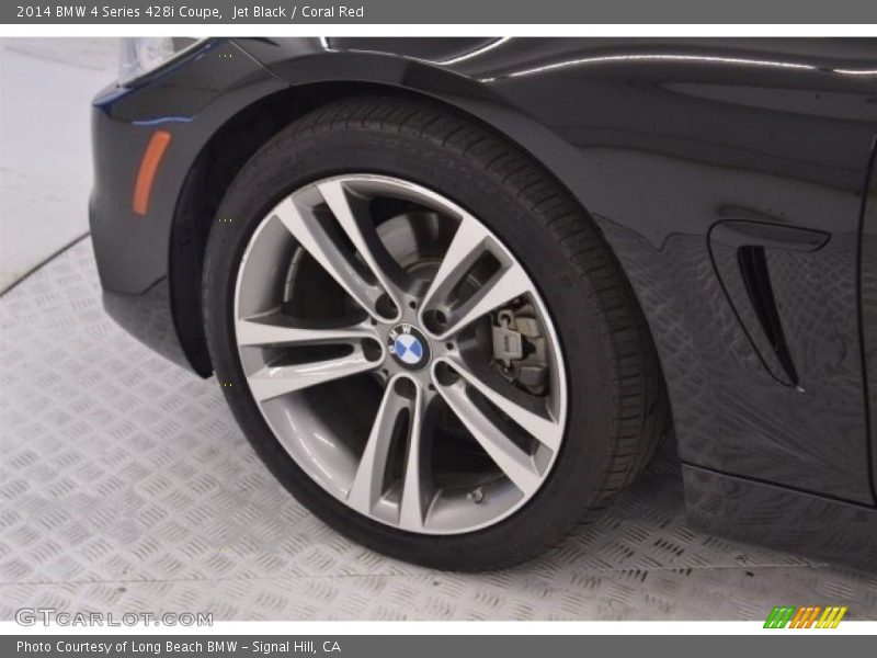 Jet Black / Coral Red 2014 BMW 4 Series 428i Coupe