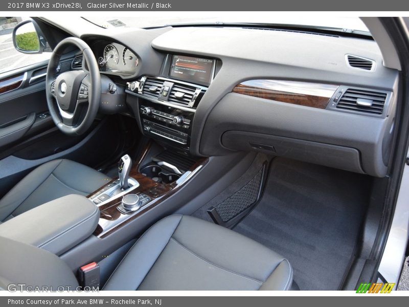 Glacier Silver Metallic / Black 2017 BMW X3 xDrive28i