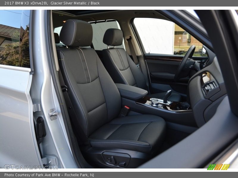Glacier Silver Metallic / Black 2017 BMW X3 xDrive28i