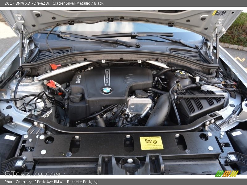 Glacier Silver Metallic / Black 2017 BMW X3 xDrive28i