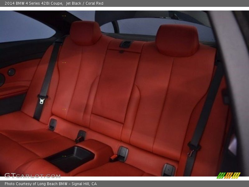 Jet Black / Coral Red 2014 BMW 4 Series 428i Coupe