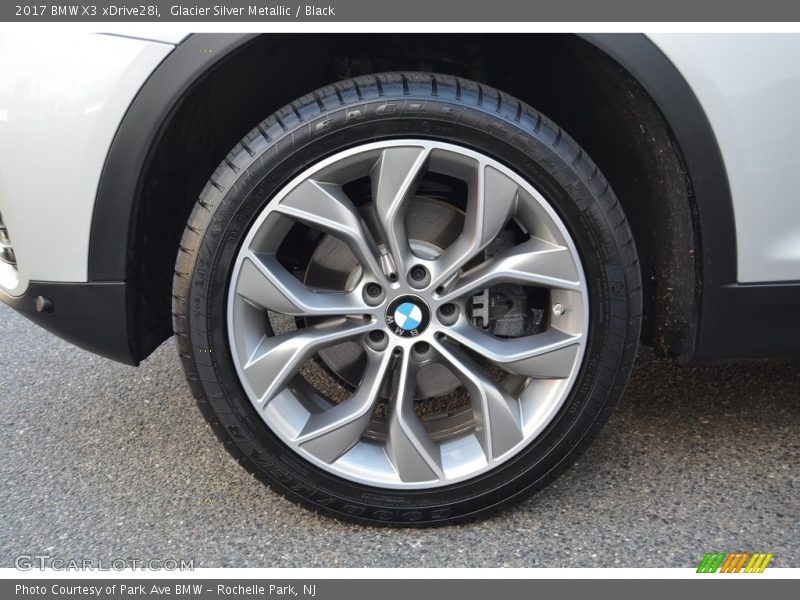 Glacier Silver Metallic / Black 2017 BMW X3 xDrive28i