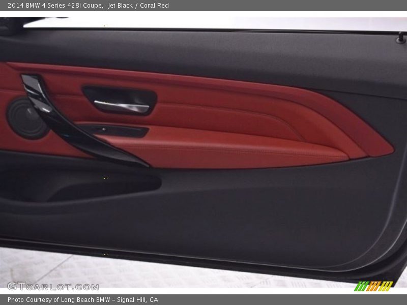 Jet Black / Coral Red 2014 BMW 4 Series 428i Coupe