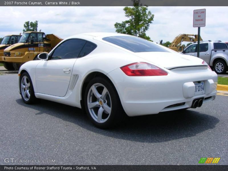 Carrara White / Black 2007 Porsche Cayman