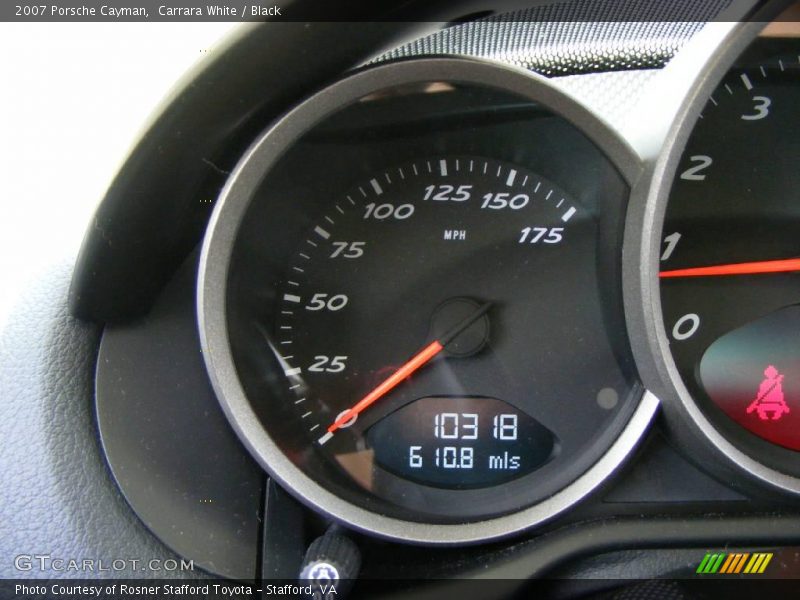 Carrara White / Black 2007 Porsche Cayman