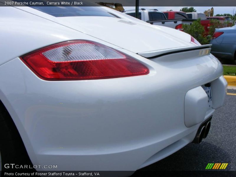 Carrara White / Black 2007 Porsche Cayman