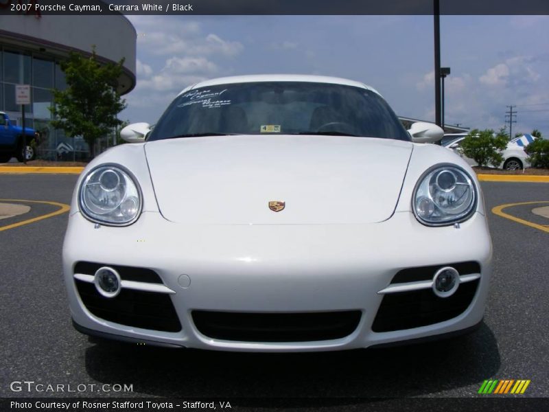 Carrara White / Black 2007 Porsche Cayman