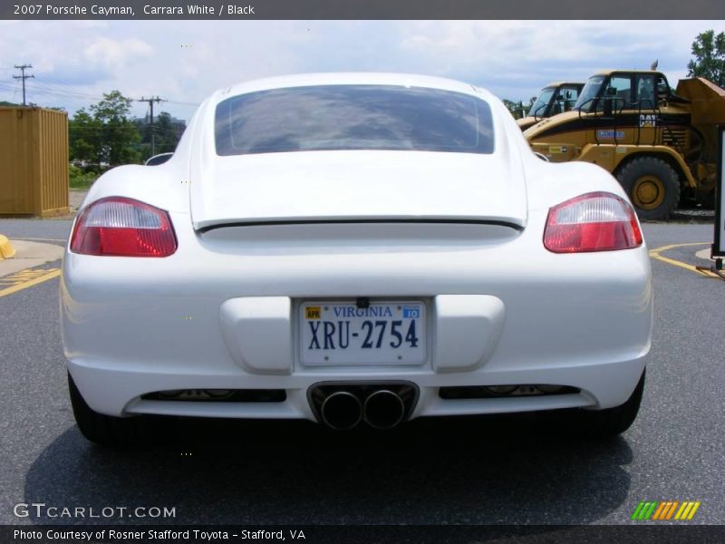 Carrara White / Black 2007 Porsche Cayman