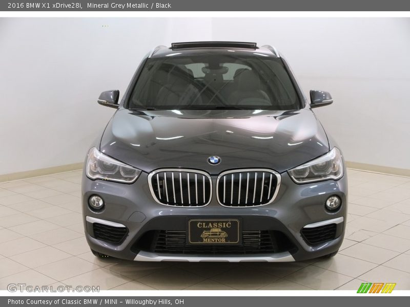 Mineral Grey Metallic / Black 2016 BMW X1 xDrive28i