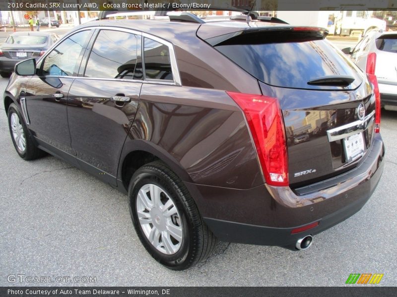 Cocoa Bronze Metallic / Ebony/Ebony 2016 Cadillac SRX Luxury AWD