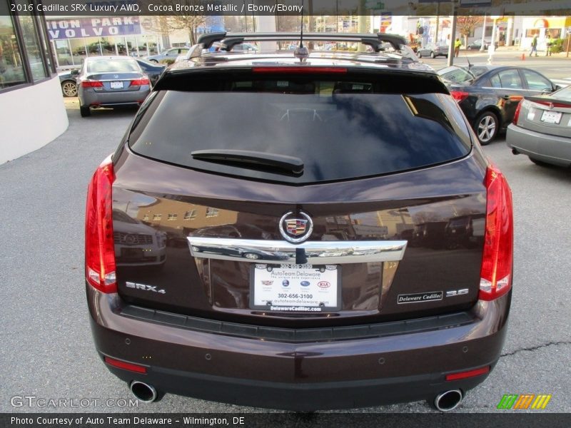 Cocoa Bronze Metallic / Ebony/Ebony 2016 Cadillac SRX Luxury AWD