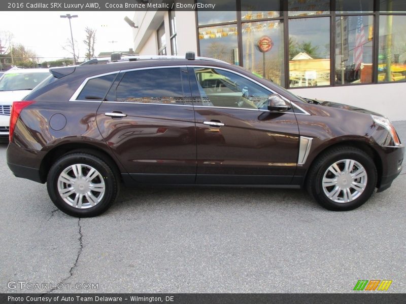 Cocoa Bronze Metallic / Ebony/Ebony 2016 Cadillac SRX Luxury AWD