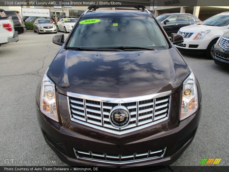 Cocoa Bronze Metallic / Ebony/Ebony 2016 Cadillac SRX Luxury AWD