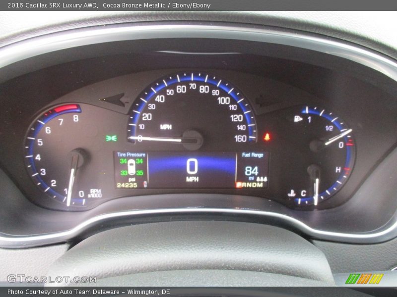 Cocoa Bronze Metallic / Ebony/Ebony 2016 Cadillac SRX Luxury AWD