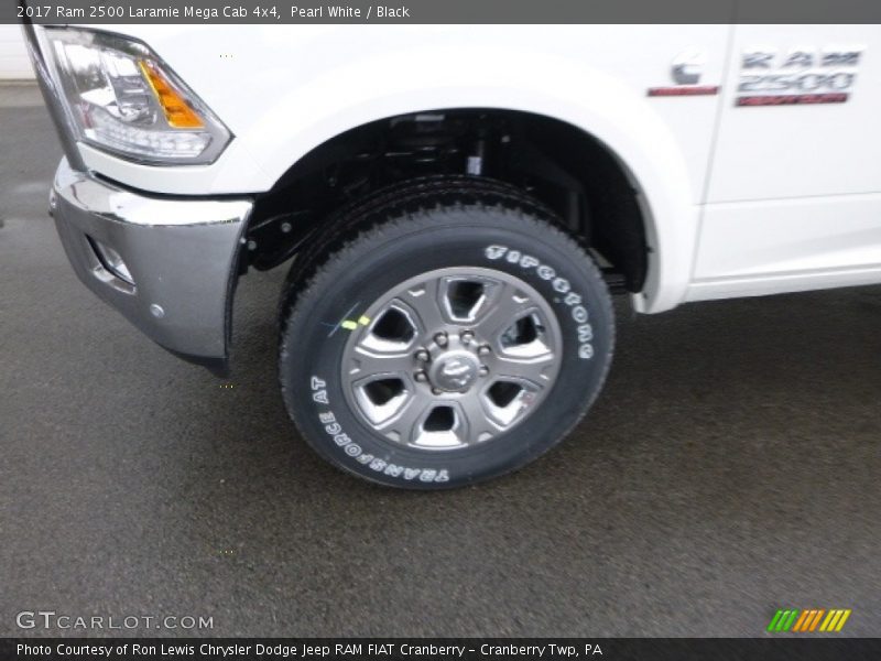 Pearl White / Black 2017 Ram 2500 Laramie Mega Cab 4x4