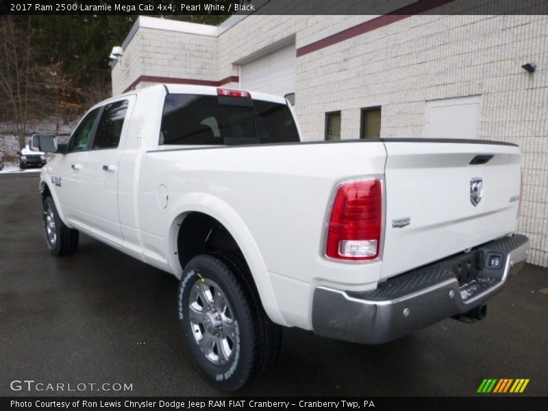 Pearl White / Black 2017 Ram 2500 Laramie Mega Cab 4x4