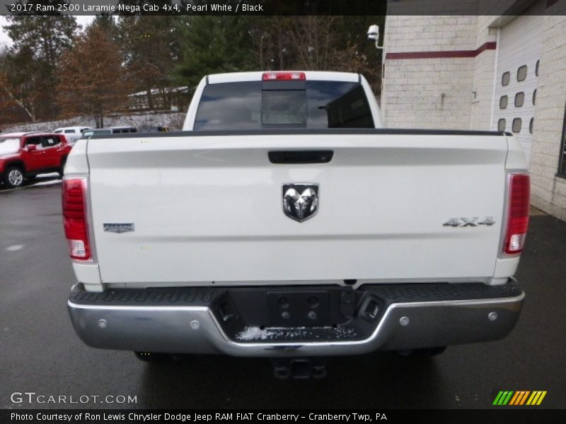 Pearl White / Black 2017 Ram 2500 Laramie Mega Cab 4x4