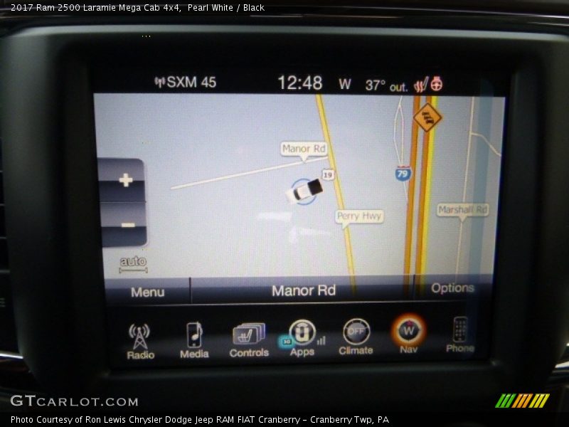Pearl White / Black 2017 Ram 2500 Laramie Mega Cab 4x4