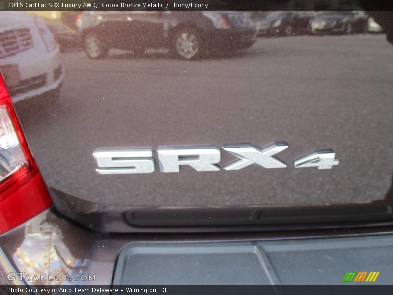 Cocoa Bronze Metallic / Ebony/Ebony 2016 Cadillac SRX Luxury AWD