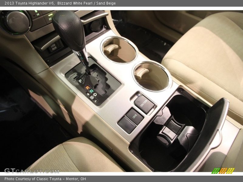 Blizzard White Pearl / Sand Beige 2013 Toyota Highlander V6