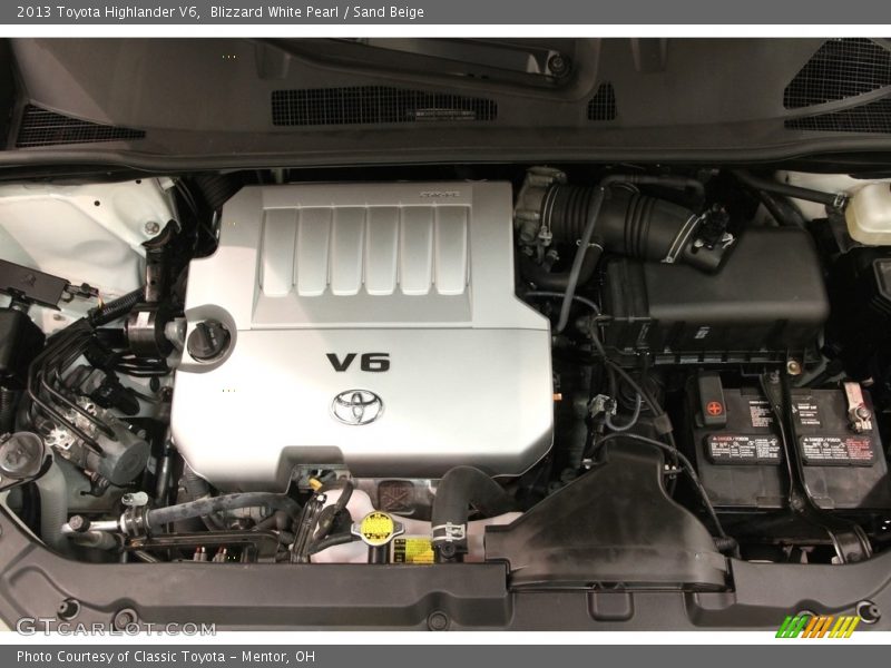 Blizzard White Pearl / Sand Beige 2013 Toyota Highlander V6