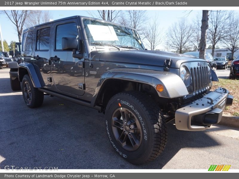 Granite Crystal Metallic / Black/Dark Saddle 2017 Jeep Wrangler Unlimited 75th Anniversary Edition 4x4