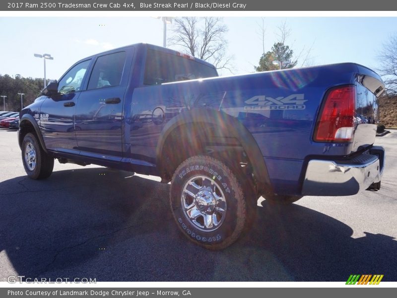 Blue Streak Pearl / Black/Diesel Gray 2017 Ram 2500 Tradesman Crew Cab 4x4