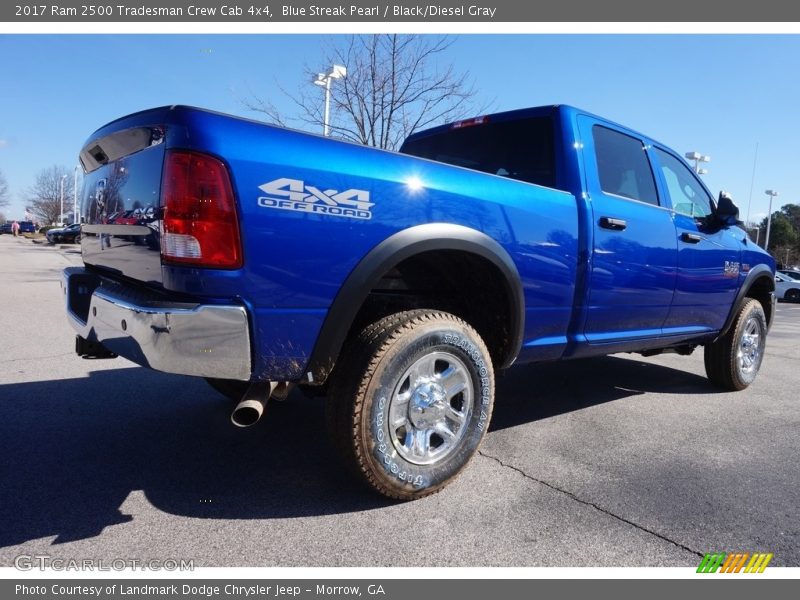 Blue Streak Pearl / Black/Diesel Gray 2017 Ram 2500 Tradesman Crew Cab 4x4