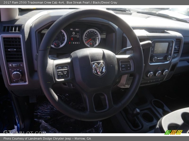 Blue Streak Pearl / Black/Diesel Gray 2017 Ram 2500 Tradesman Crew Cab 4x4