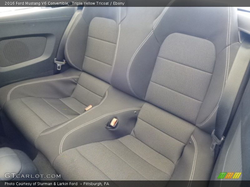 Triple Yellow Tricoat / Ebony 2016 Ford Mustang V6 Convertible