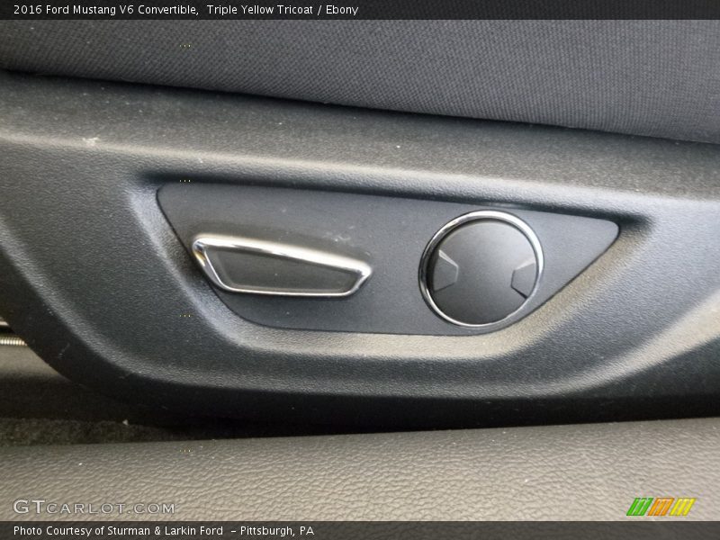 Triple Yellow Tricoat / Ebony 2016 Ford Mustang V6 Convertible