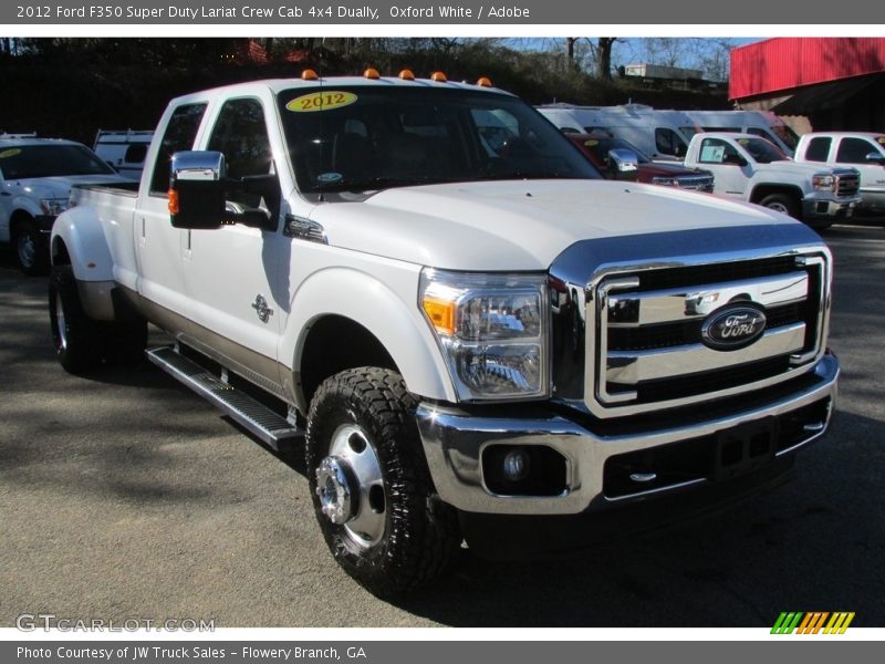 Oxford White / Adobe 2012 Ford F350 Super Duty Lariat Crew Cab 4x4 Dually