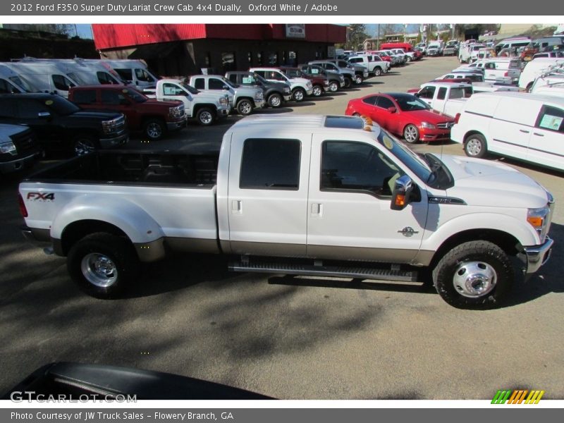 Oxford White / Adobe 2012 Ford F350 Super Duty Lariat Crew Cab 4x4 Dually