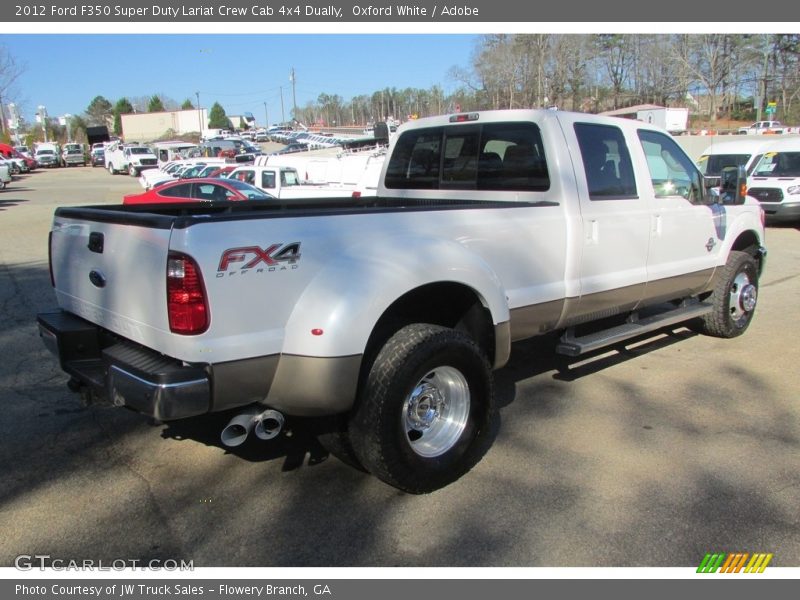 Oxford White / Adobe 2012 Ford F350 Super Duty Lariat Crew Cab 4x4 Dually